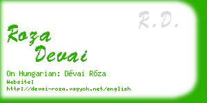 roza devai business card